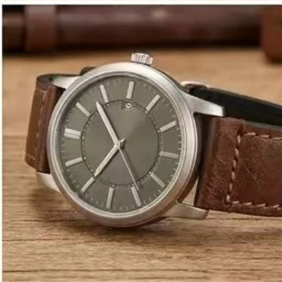Correa de reloj de cuero y caucho